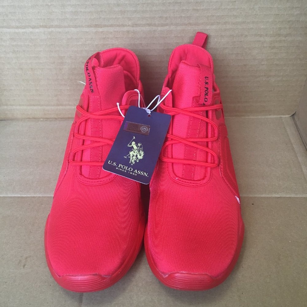 U.S. POLO ASSN. Women's Red & Black Pacer Low-top - Picture 2 of 9